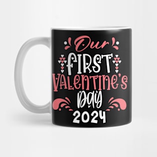 Our First Valentines Day Together 2024 Matching Couple Mug